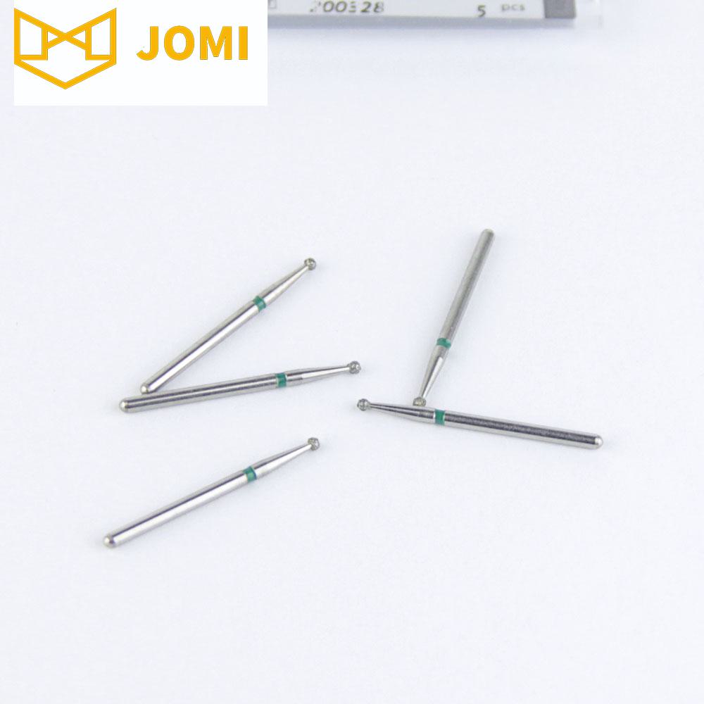 001-X014C/BR-X41C FG Long Round head 1.4mm Green Coarse Diamond Bur FG Long