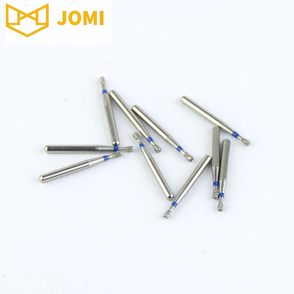 010-S012M/SI-S46 FG Short Inverted Cone head 1.2mm Blue Medium Diamond Bur FG Short