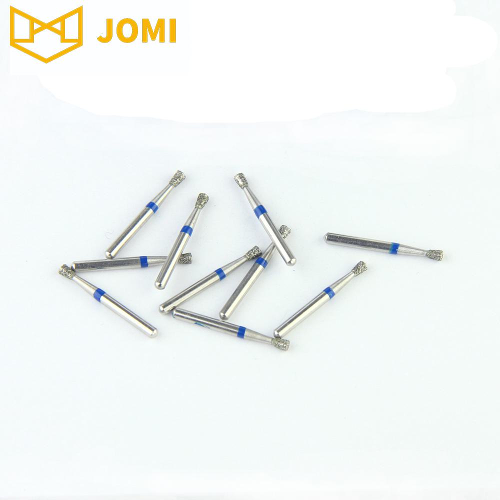 010-S016M/SI-S48 FG Short Inverted Cone head 1.6mm Blue Medium Diamond Bur FG Short