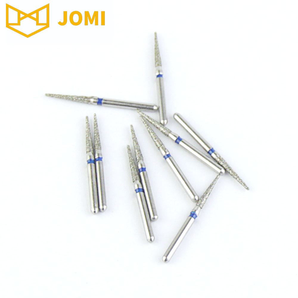 165-014M/TC-21 FG Standard Needle head 1.4mm Blue Medium Diamond Bur FG