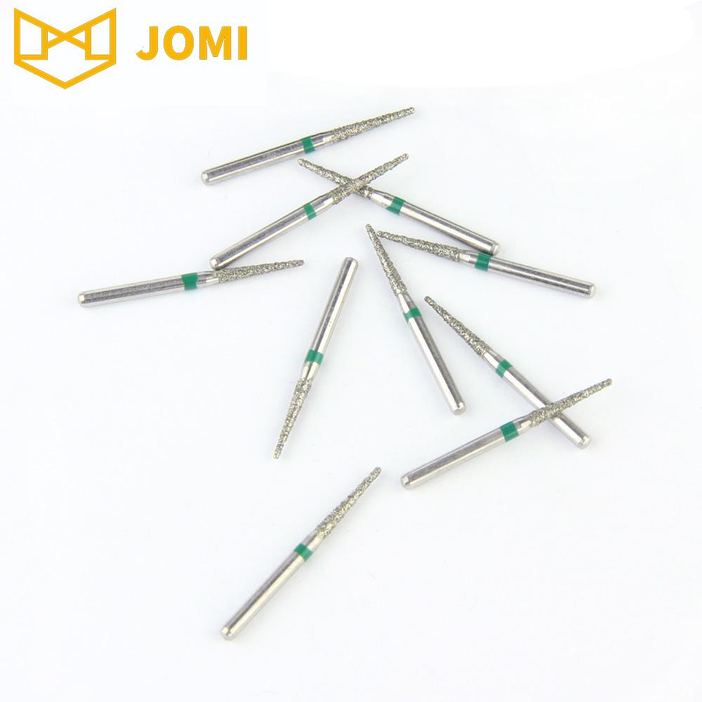 165-014C/TC-21C FG Standard Needle head 1.4mm Green Coarse Diamond Bur FG