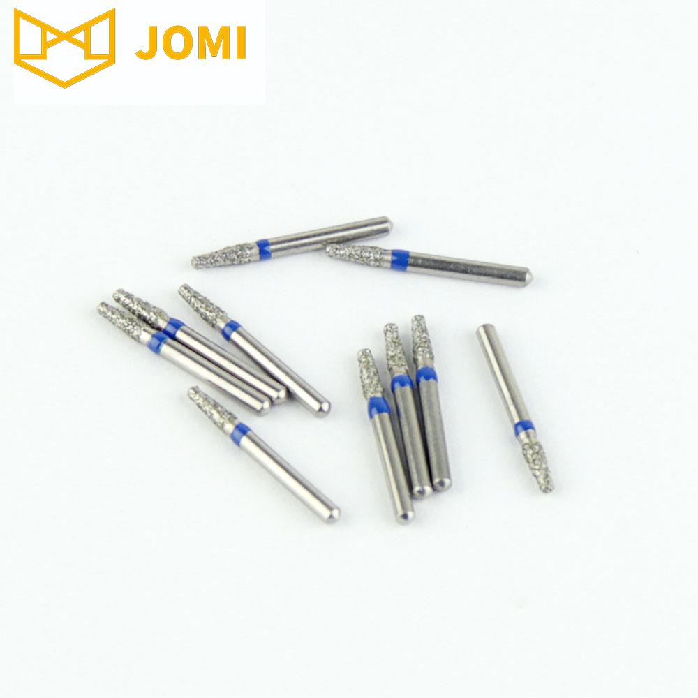 170-S016M/TF-S31 FG Short Flat Cone/Taper head 1.6mm Blue Medium Diamond Bur FG Short